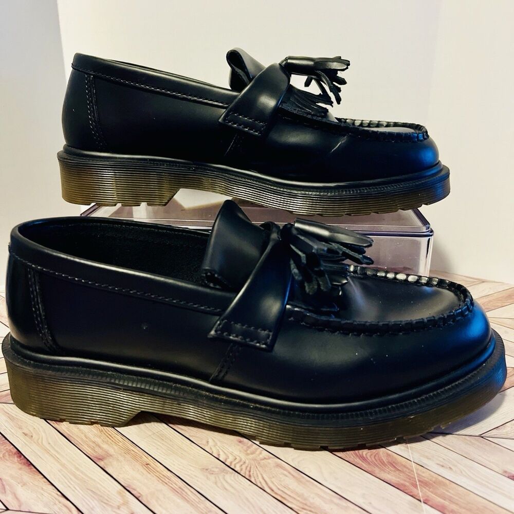 Dr. Martens Black Tassel Loafers